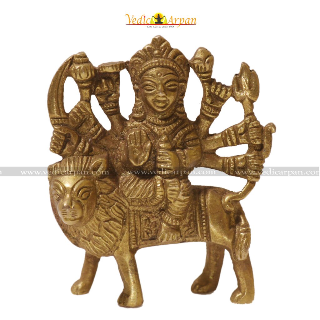 Brass Durga Murti | Durga Murti in Brass -VedicArpan.com