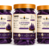 Three Lavender Cone Dhoop incense jars from Vedic Arpan with orange caps, arranged in a row on a white background